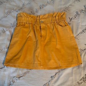High-waisted mini skirt